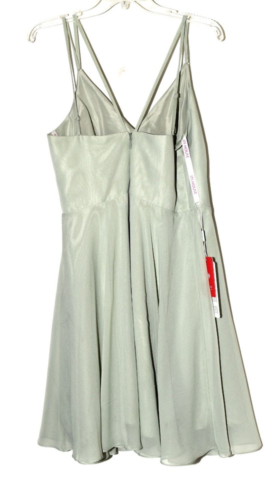 JJ's House Celadon Pale Green Spaghetti Strap Cocktail Dress Size 12