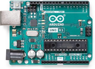 Arduino Uno REV3 USB connection AC-to-DC adapter microcontroller board ...