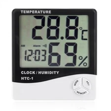 THERMOMETER INDOOR Digital LCD Hygrometer Temperature Humidity Meter GROW TENT