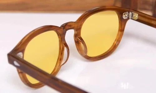 Moscot Lemtosh Sonnenbrille Damen Retro rundes Gestell braune Platte Sonnenbrille Herren - Bild 2 von 14
