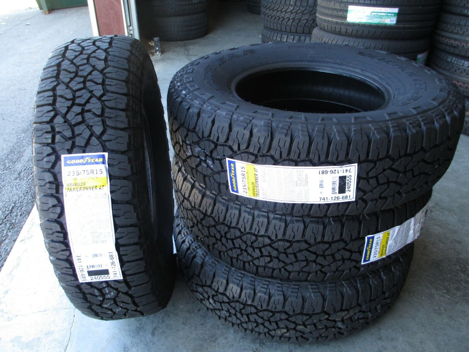 4 New 235/75R15 Goodyear Wrangler Trailrunner AT Tires 75R 2357515 R15 75 15  A/T | eBay