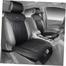 CAR PASS Car Seat Protector, Sideless Seat Covers for Cars, Front Seat Black