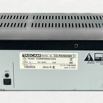 終了間近‼️ 9/5まで‼️  TASCAM CD-RW900MK Ⅱ Tascam CD-RW900MKII Digital Coaxial RCA Headphone Jack