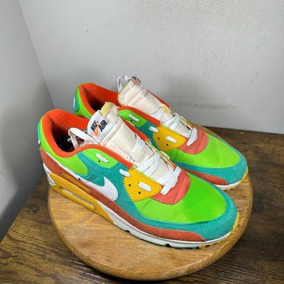 Nike Air Max 90 SE Running Club Roma Green Orange DC9336-300 Mens 15