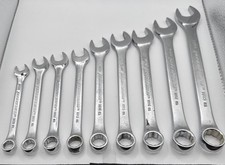 Lot of 9 ProAmerica 12 Pt Metric Combination Wrenches 10-17mm + 19mm Made in USA