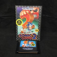 Sega Genesis Sonic The Hedgehog 2 And Case