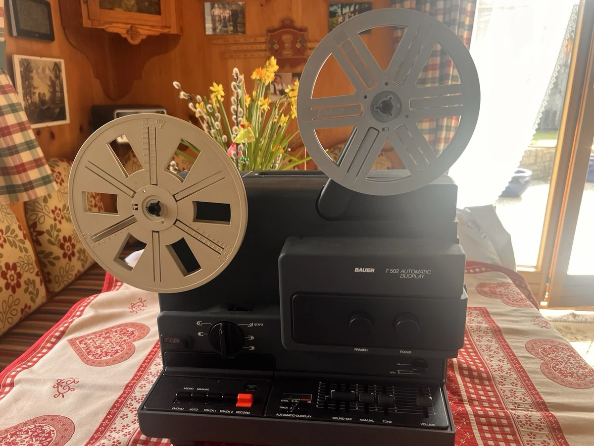 ② retro bauer t502 automatic duo super8 diaprojector - Télévisions