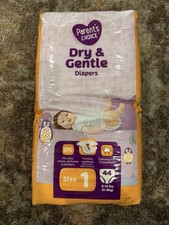 Parents Choice Dry Gentle Diapers Size 1 44 Count 8 14 lbs Latex Free