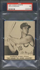 1957 Kahn's Wieners Ted Kluszewski PSA 7 Cincinnati Reds