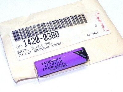 HP Agilent Tektronix Keysight 1420-0380 Battery, 3.6 Volt, 1.75A