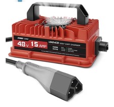 15 AMP Golf Cart Charger for 48 Volt EZGO RXV  TXT 3 Pin Triangular MSRP 149