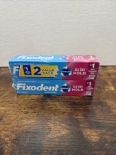 2 Pack Fixodent Complete Original Denture Adhesive Cream 2.4 Oz Each NEW