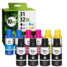 Black Ink Bottle Set 32XL Compatible for Smart Tank Refill