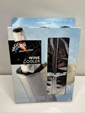 VACU VIN Rapid Ice Wine Drink Cooler Chiller Silver 5 min Chill Bottle BRAND NEW