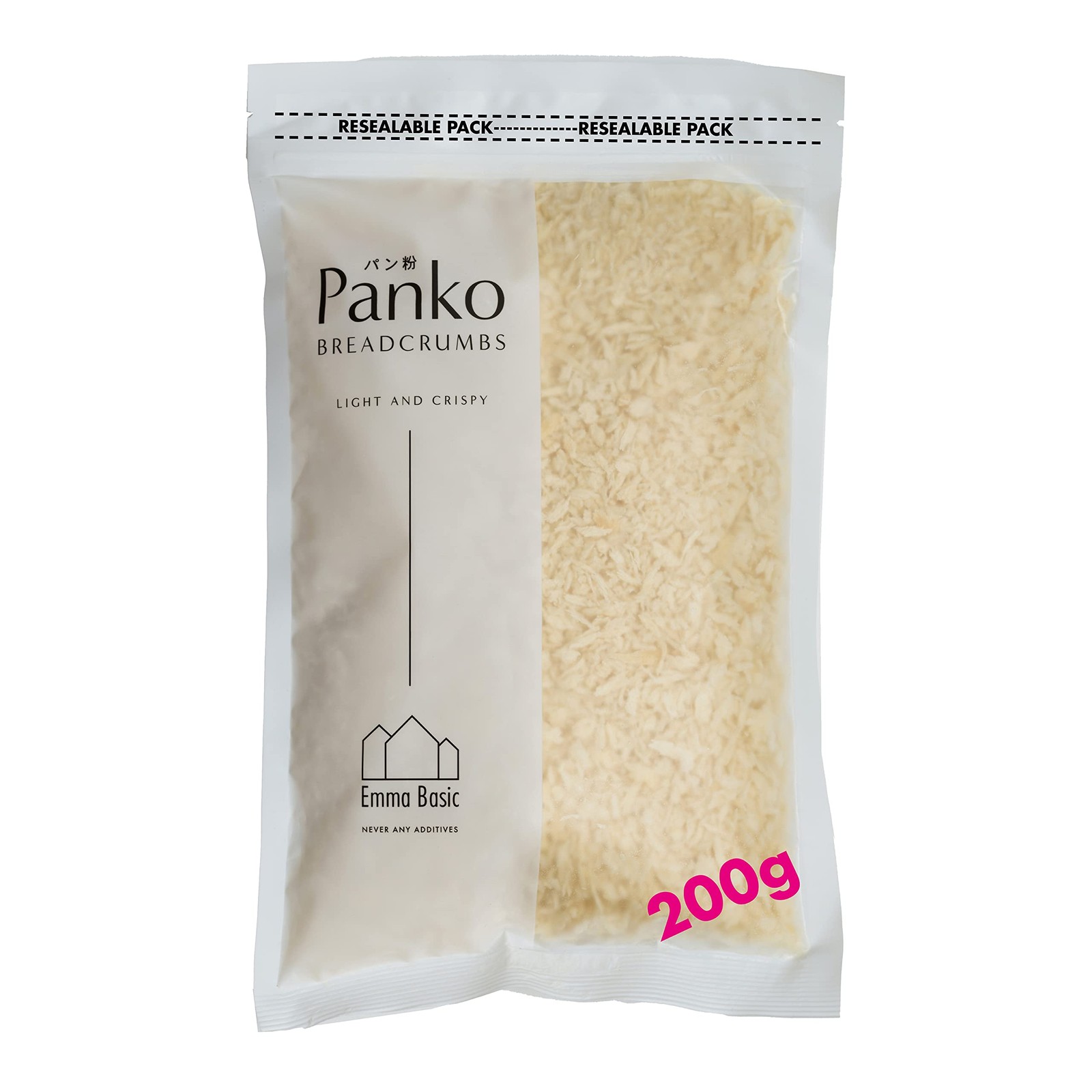 Emma Basic Panko Breadcrumbs 10 mm super premium 200g Bag |Long 200g, cream