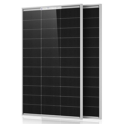 ECO-WORTHY 2Pcs 100 Watt Solar Panels Monocrystalline Solar Panel for 12V/24V Ba
