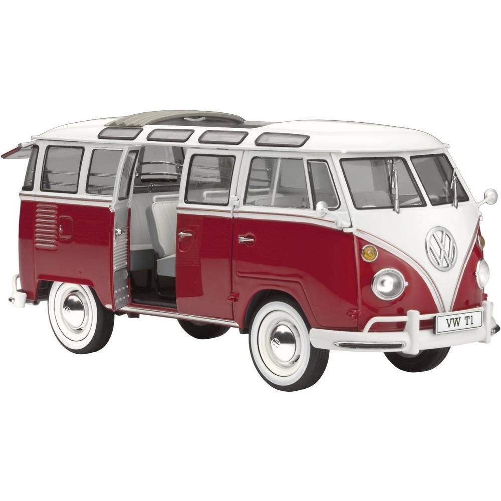 Maquette voiture Revell 07399 : réplique haut de gamme du VW T1 Samba Bus 1:24 pour collectionneur