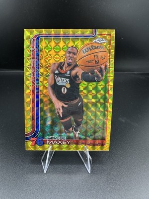 2025-26 Topps Chrome Update - Tyrese Maxey #41 Gold Refractor /50