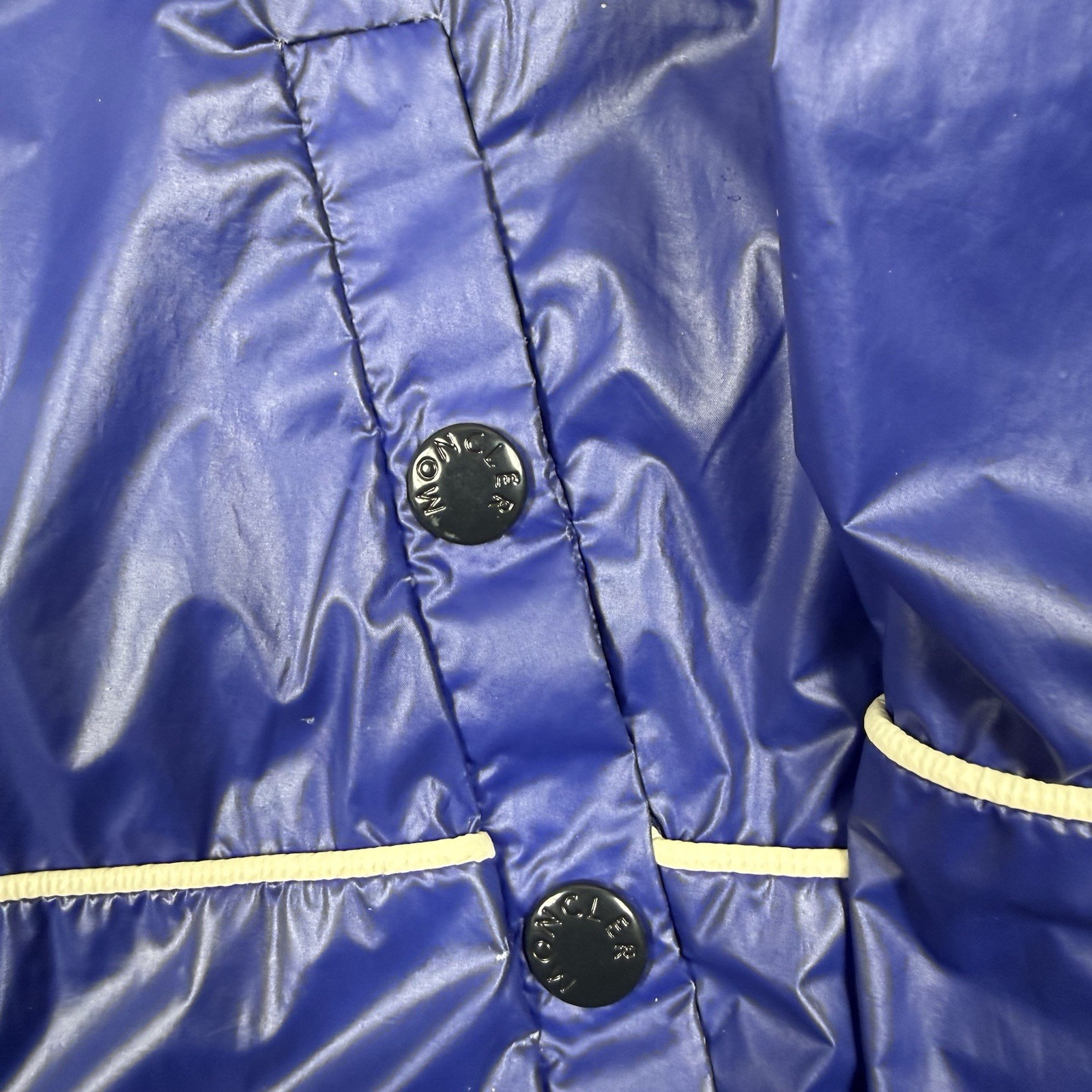 Moncler Vintage Thin Nylon Track Jacket Japan Import ‘Royal Blue’ - Size 1 Small thumbnail 4