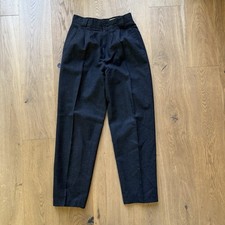 Vintage Giorgio Sant  Angelo  Gold  Black Wool Trousers Women  s 8 Fully Lined