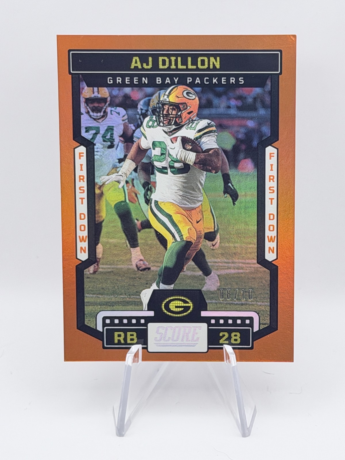 AJ Dillon - 2023 Score #92 First Down /10 Green Bay Packers SSP