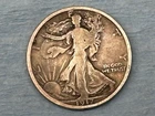 1917 US WALKING LIBERTY HALF DOLLAR COIN  90% SILVER.