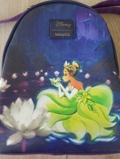 Loungefly Disney Princess and the Frog Tiana Bayou Mini Backpack Purple Lotus
