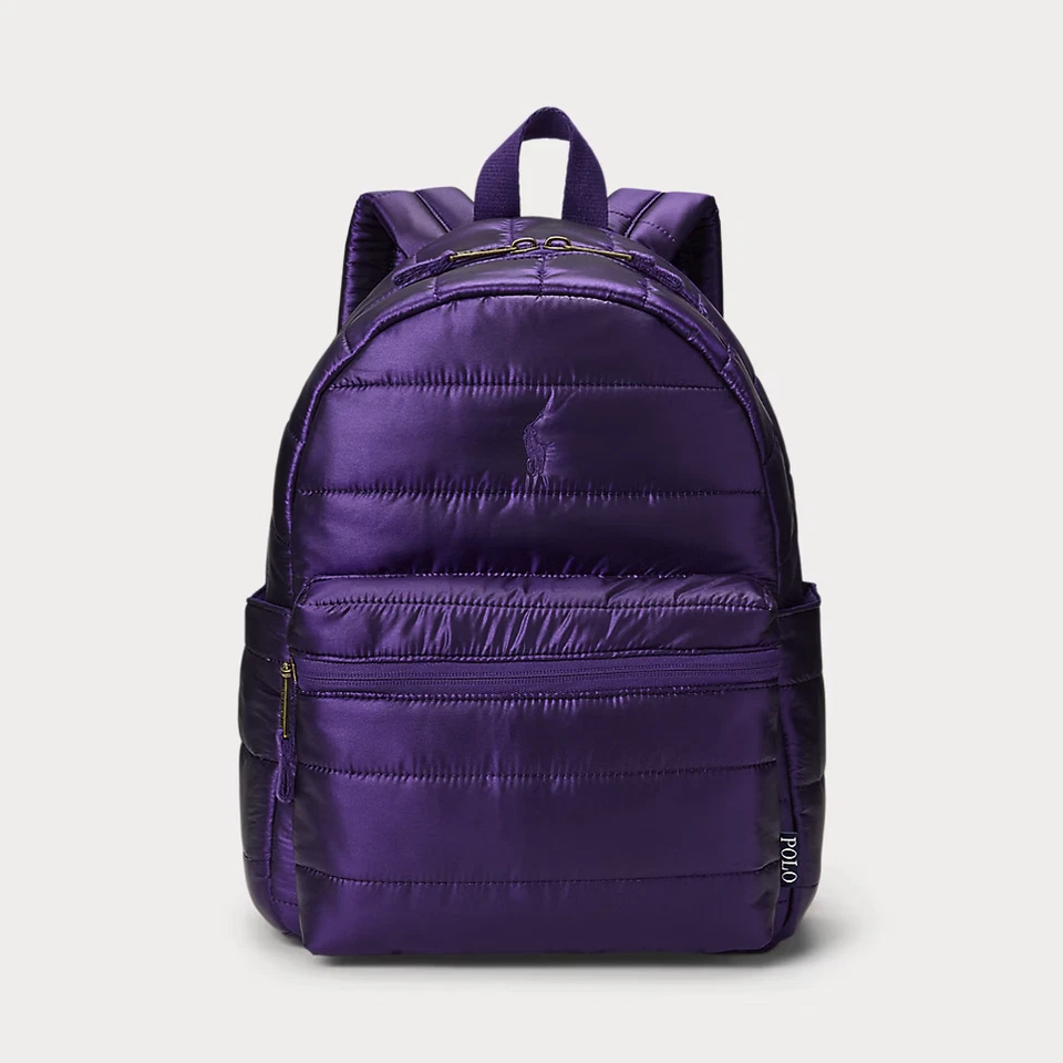 Ralph Lauren Polo Acolchado Metálico Mochila Niños 7-16 Foto 2 de 2