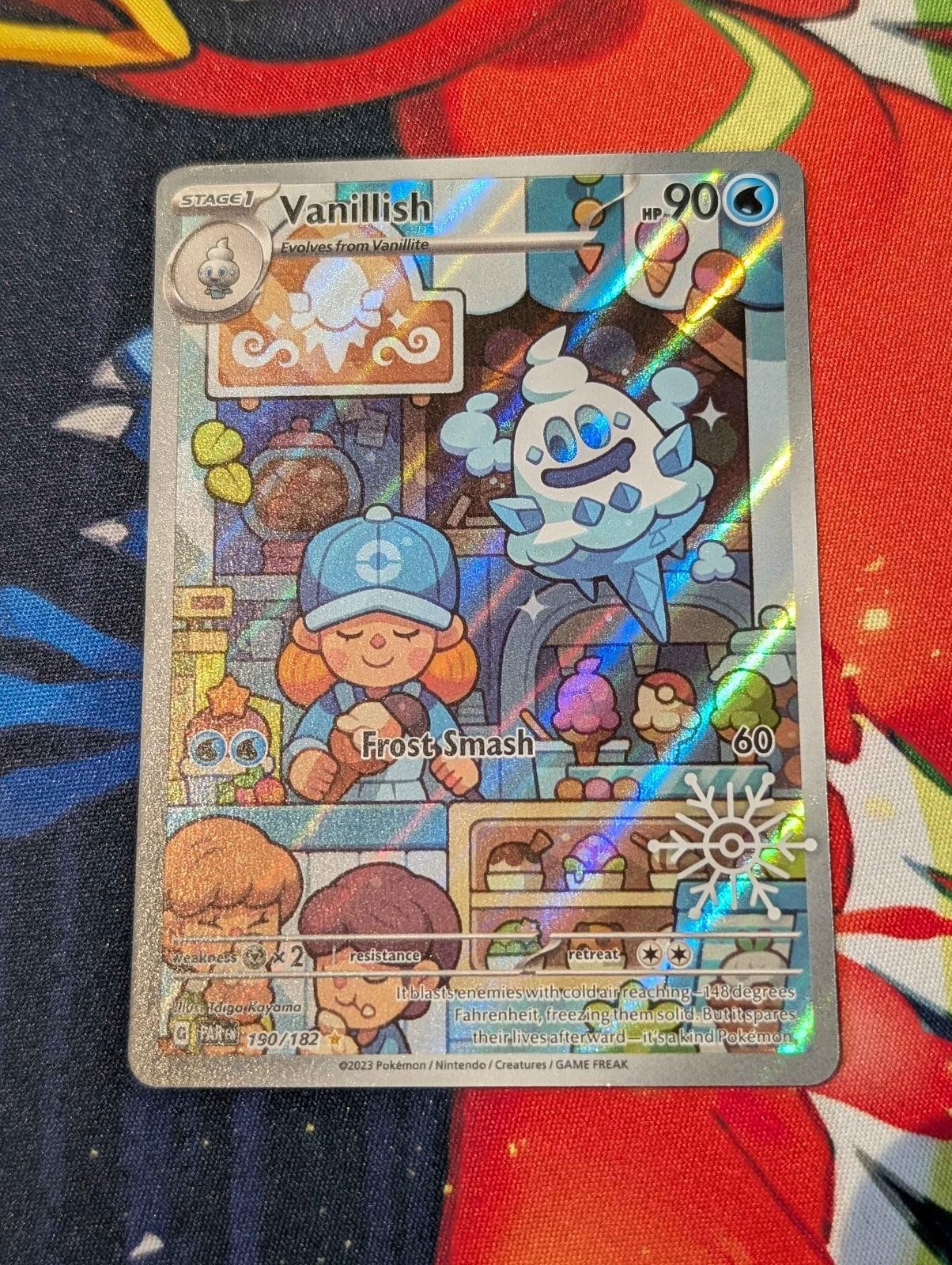 Vanillish 190/182 Illustration Rare Paradox Rift Holo Stamp NM