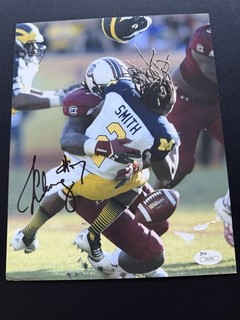Jadeveon Clowney Signed South Carolina Gamecocks 8x10 (The Hit) Photo JSA Damage