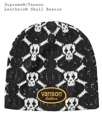 Supreme x Vanson Leathers Skull Beanie Black OSFM Unisex CONFIRMED ORDER    