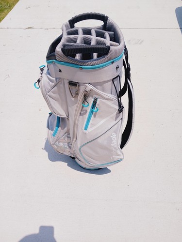 TaylorMade Select ST Kalea Cart Bag Gray 15-Way Divide Single Strap Golf Bag