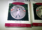 Hallmark Ornaments, Baseball Heroes, L Gehrig,  S Paige, J Robinson, Lot of 4 — photo 4