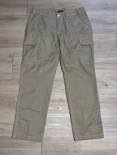 True Religion Cargo Pants Khaki Relaxed Utility 108335 Men  s 34 Beige Logo