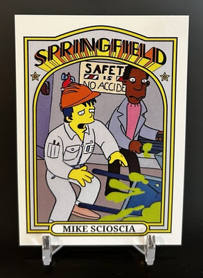 #ad Mike Scioscia Simpsons Springfield Isotopes HD Quality Custom Baseball Card $4.99