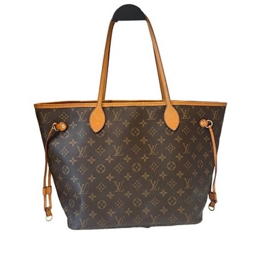 Louis Vuitton Neverfull MM Monogram Tote Beige Interior