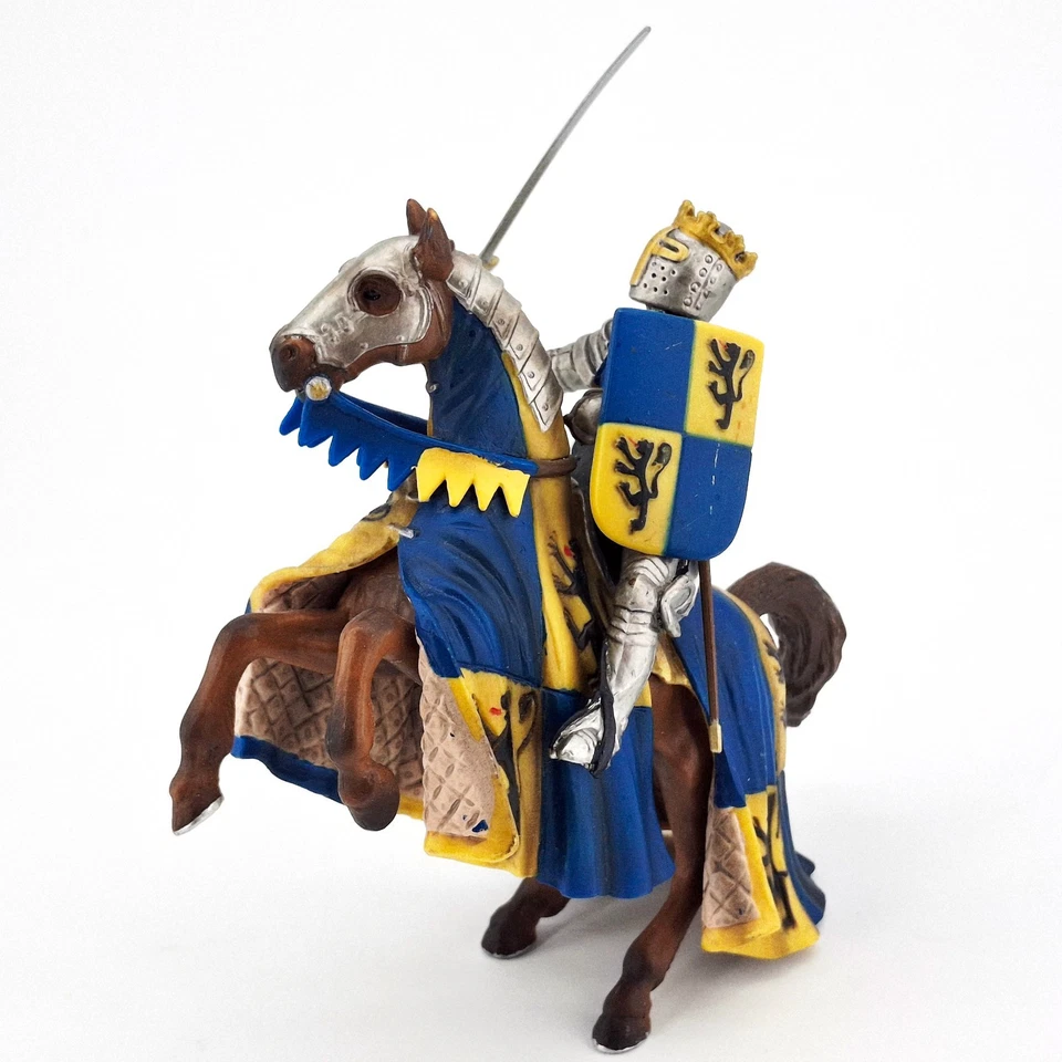 Figura Medieval Schleich Príncipe León Caballero a Caballo 70009 Retirado 2003-2013 Foto 3 de 4