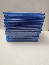 Empty Blu-ray Cases Clear Blue Replacement 10-Pack