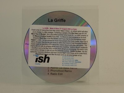 LA GRIFFE MAKE IT SHINE (H1) 4 Track Promo CD Single including Plastic Sleeve DA