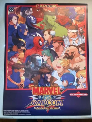 Marvel Vs Capcom Poster 18x24” capcom cps2 arcade wall Print