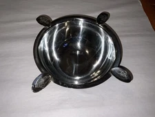 Original Stinky Cigar Stainless Steel Ashtray 4 Place - 4 Stirrup Large Ash Tray