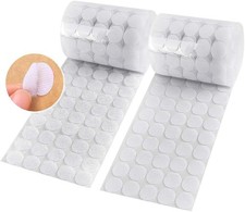 400pcs 200 Pair Sets 15mm Diameter Sticky Back Hook, Self Adhesive Dots Loo...