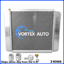 Universal Custom All Aluminum Racing Radiator Kit 3Row 24" x16" Overall 209663B
