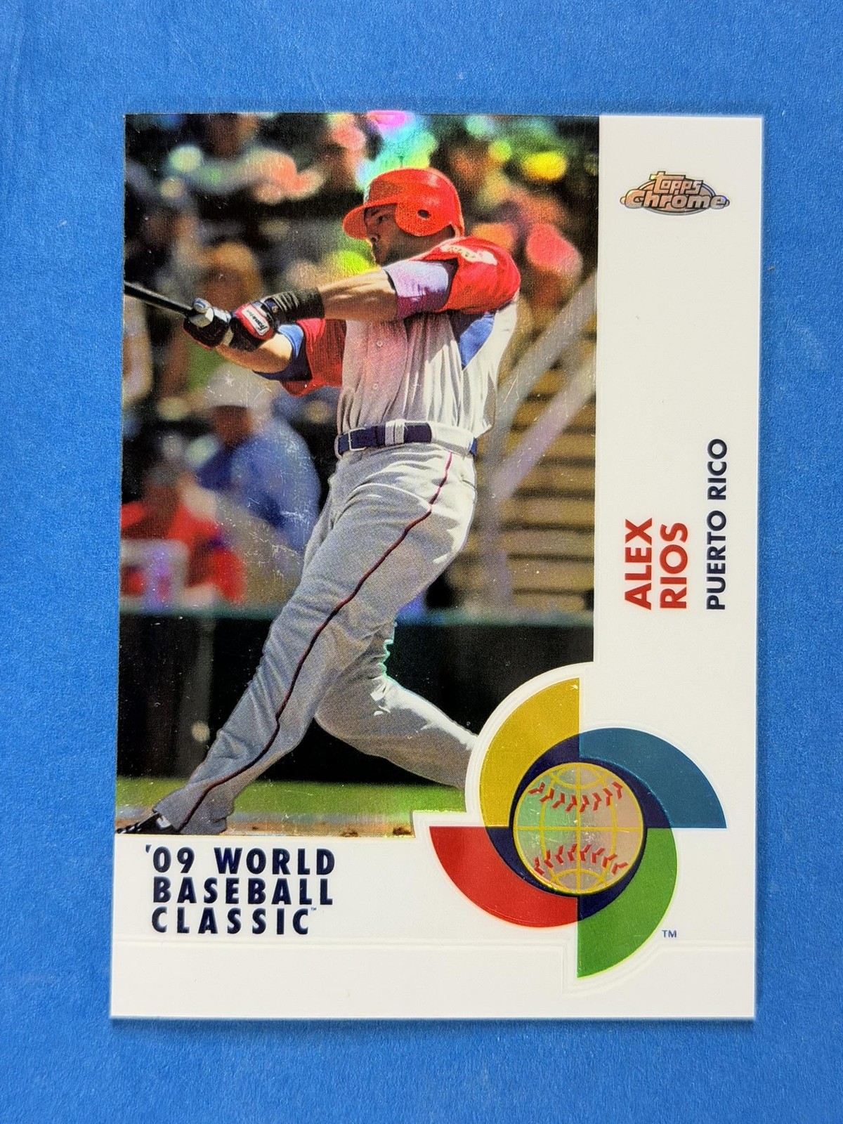 2009 Topps Chrome World Baseball Classic Refractor Alex Rios Puerto Rico /500