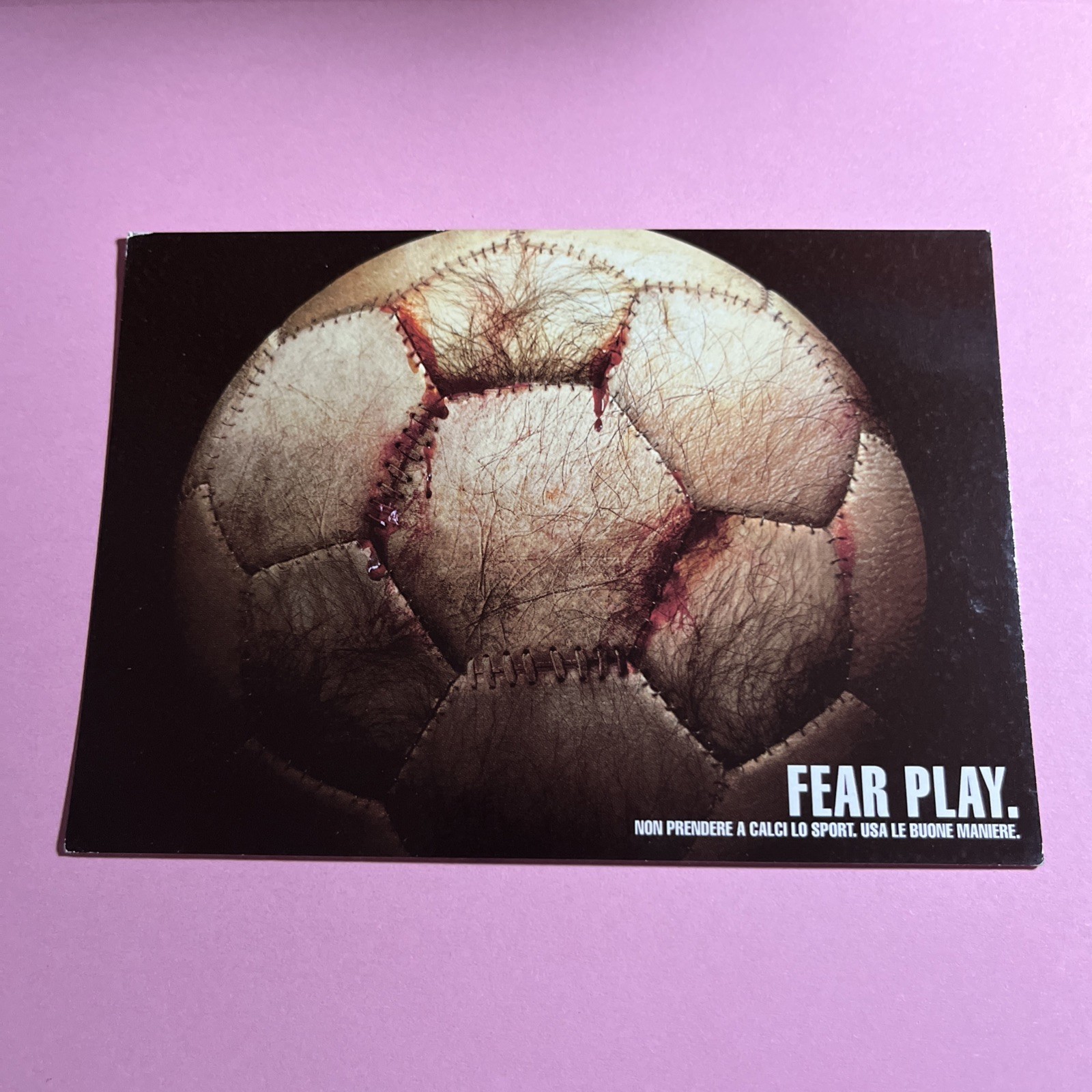 CARTOLINA A COLORI COLLEZIONE - PROMO CARD PC 6409 NON PRENDERE A CALCI LO SPORT