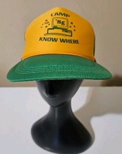 Camp Know Where  85 Dustin Stranger Things Trucker Hat Snapback Mesh Back