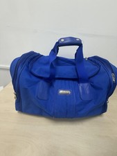 Carlton Blue Duffle Bag Holdall Vintage Luggage Travel Bag