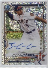 2021 Bowman Chrome Prospect Speckle Refractor 37/299 JC Correa #CPA-JCO Auto 0cv