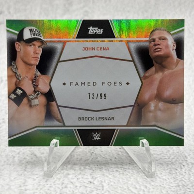 2025 Topps John Cena Commemorative Collection Famed Foes Brock Lesnar /99 FF9