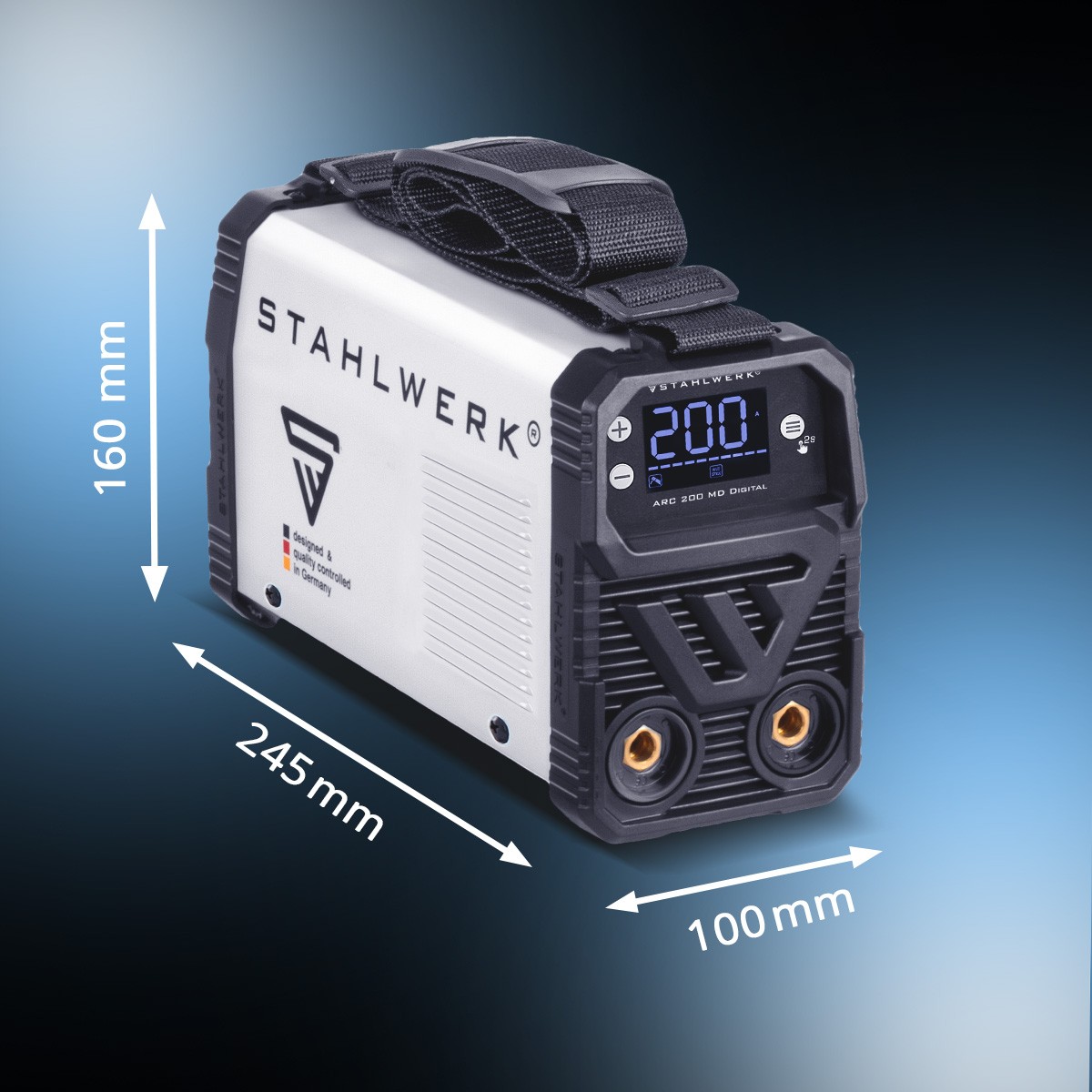 STAHLWERK ARC 200 MD Digital 200 A welding machine Fully equipped equipment